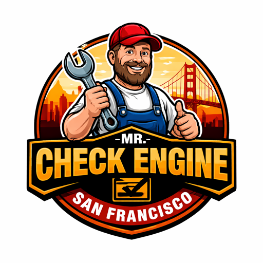 MR. CHECK ENGINE San Francisco logo badge